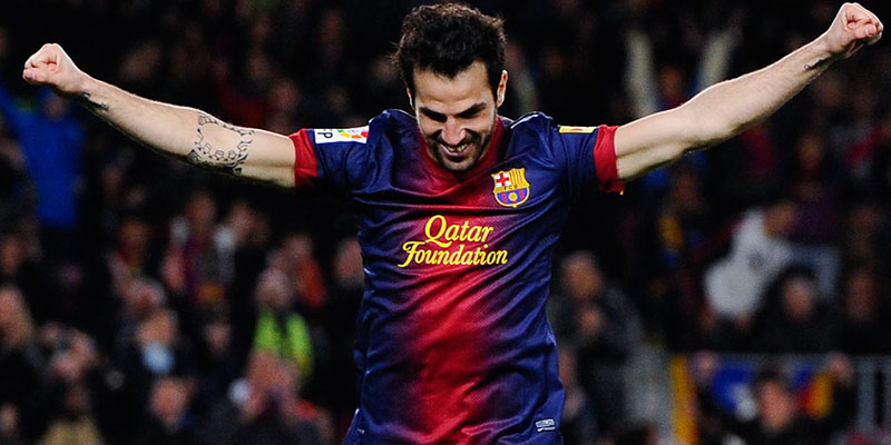 Cesc Fabregas bắt đầu sự nghiệp tại học viện FC Barcelona 